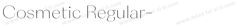 Cosmetic Regular字体转换
